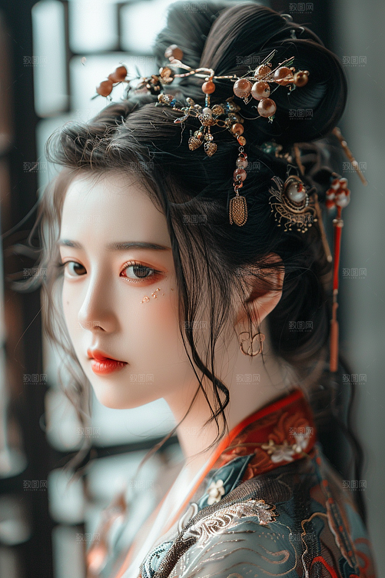 妆造发型彩妆肖像摄影图