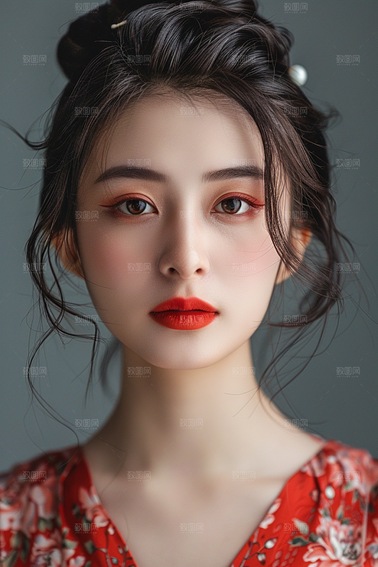妆造发型肖像美妆摄影图