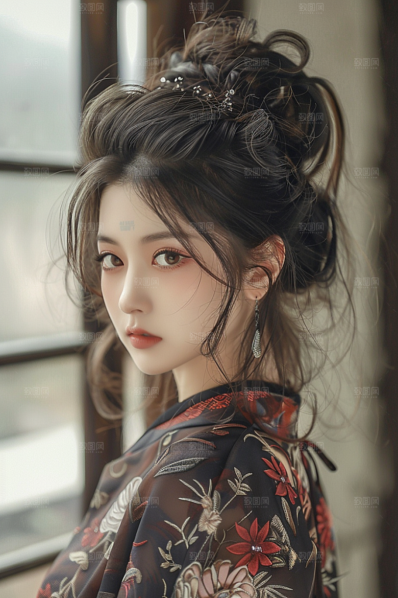 妆造发型艺术彩妆摄影图