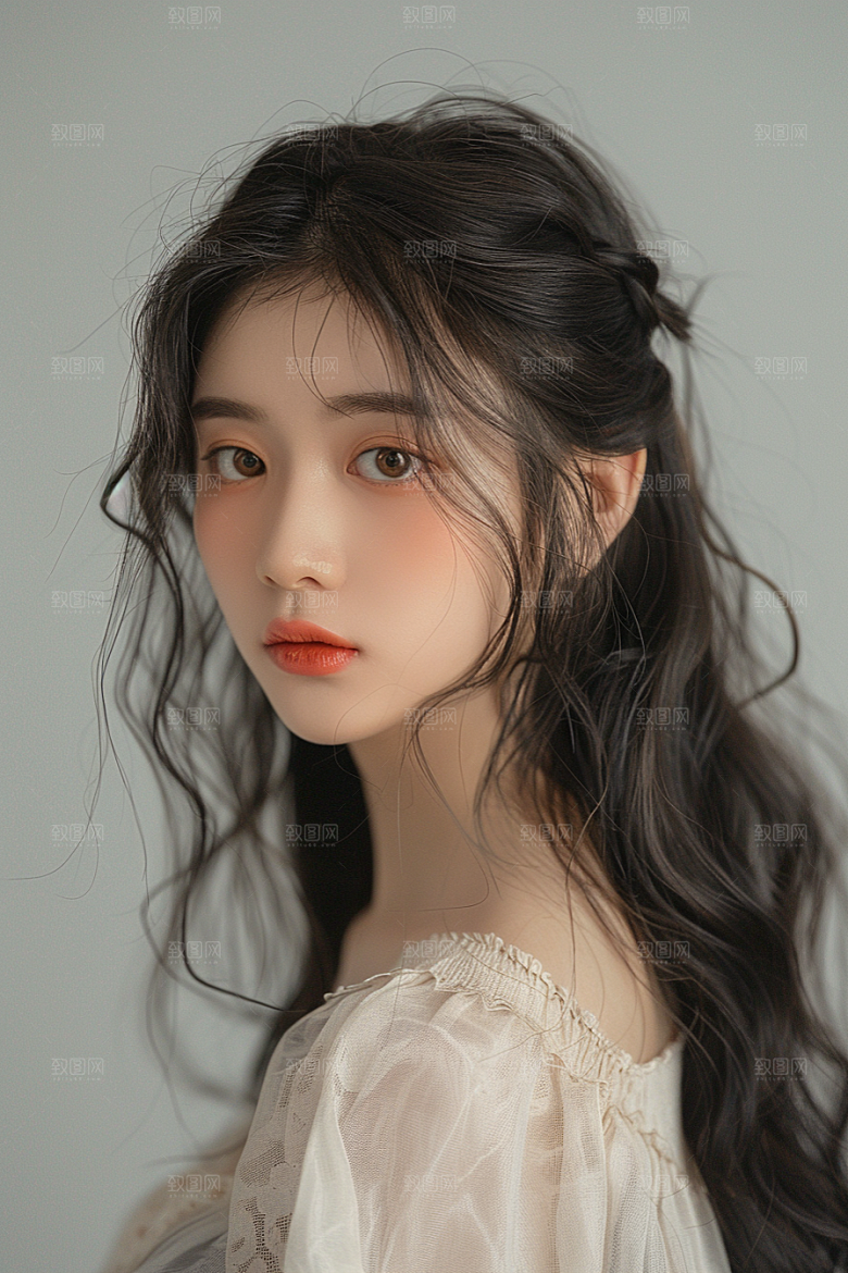 妆造发型肖像艺术摄影图