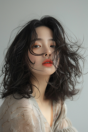 妆造发型高清肖像摄影图