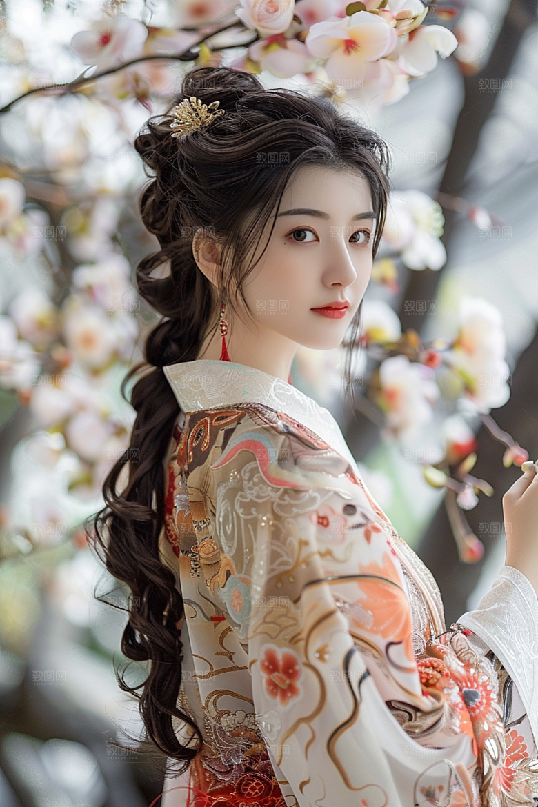妆造发型美妆人物摄影图