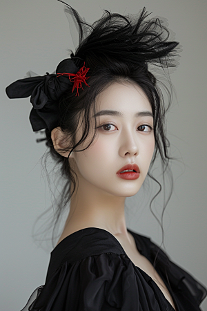 妆造发型彩妆高清摄影图