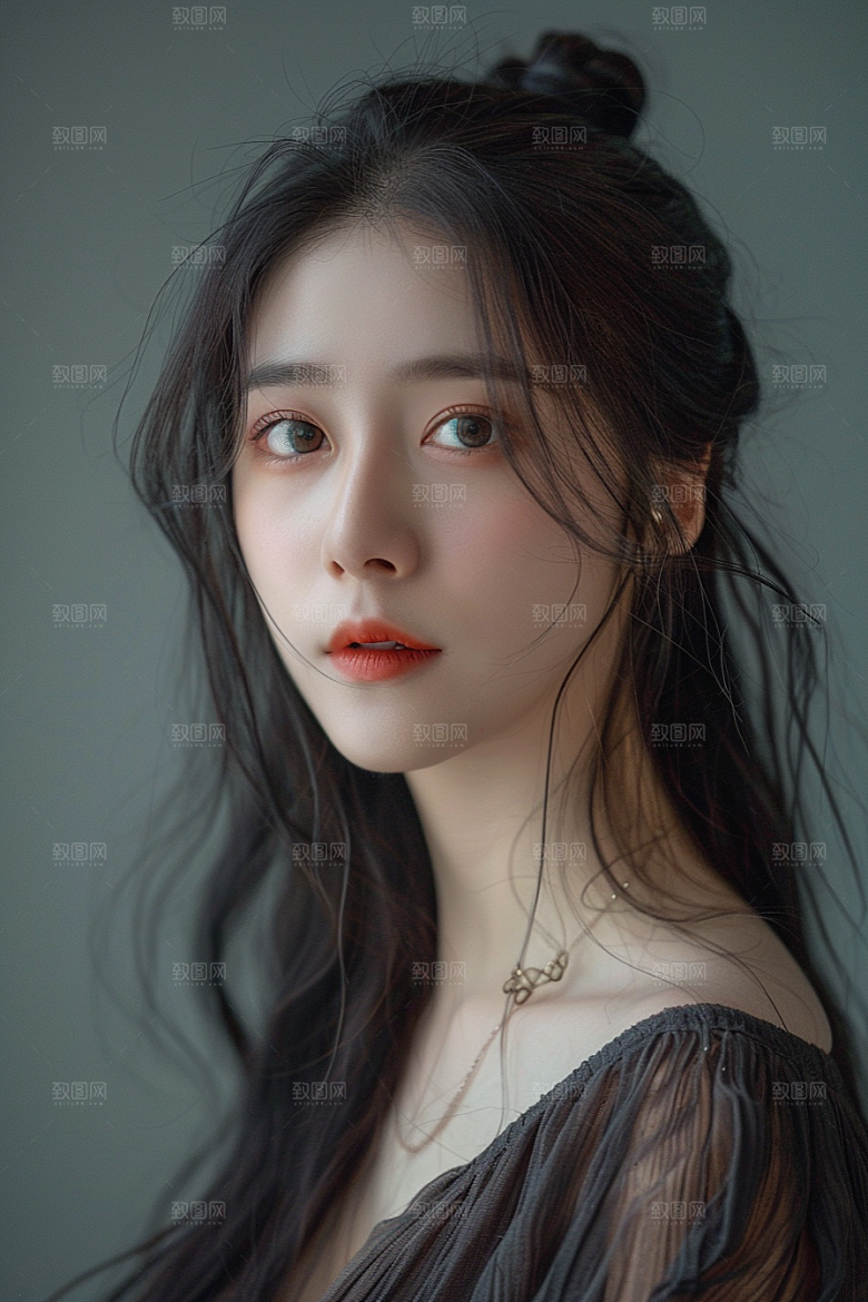 妆造发型肖像美妆造型摄影图