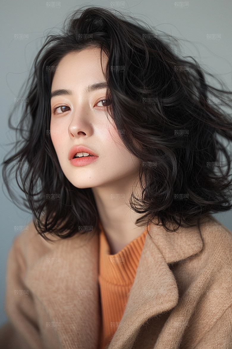 妆造发型艺术发型唯美摄影图