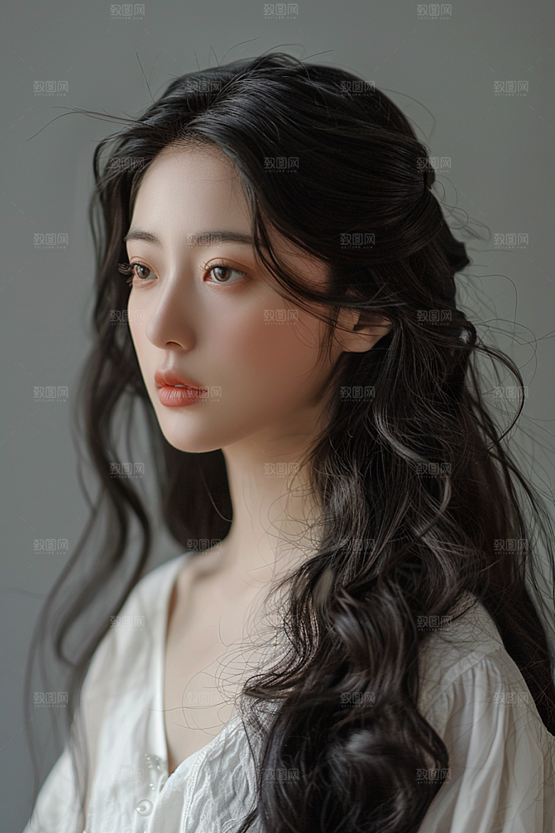 妆造发型人物肖像摄影图