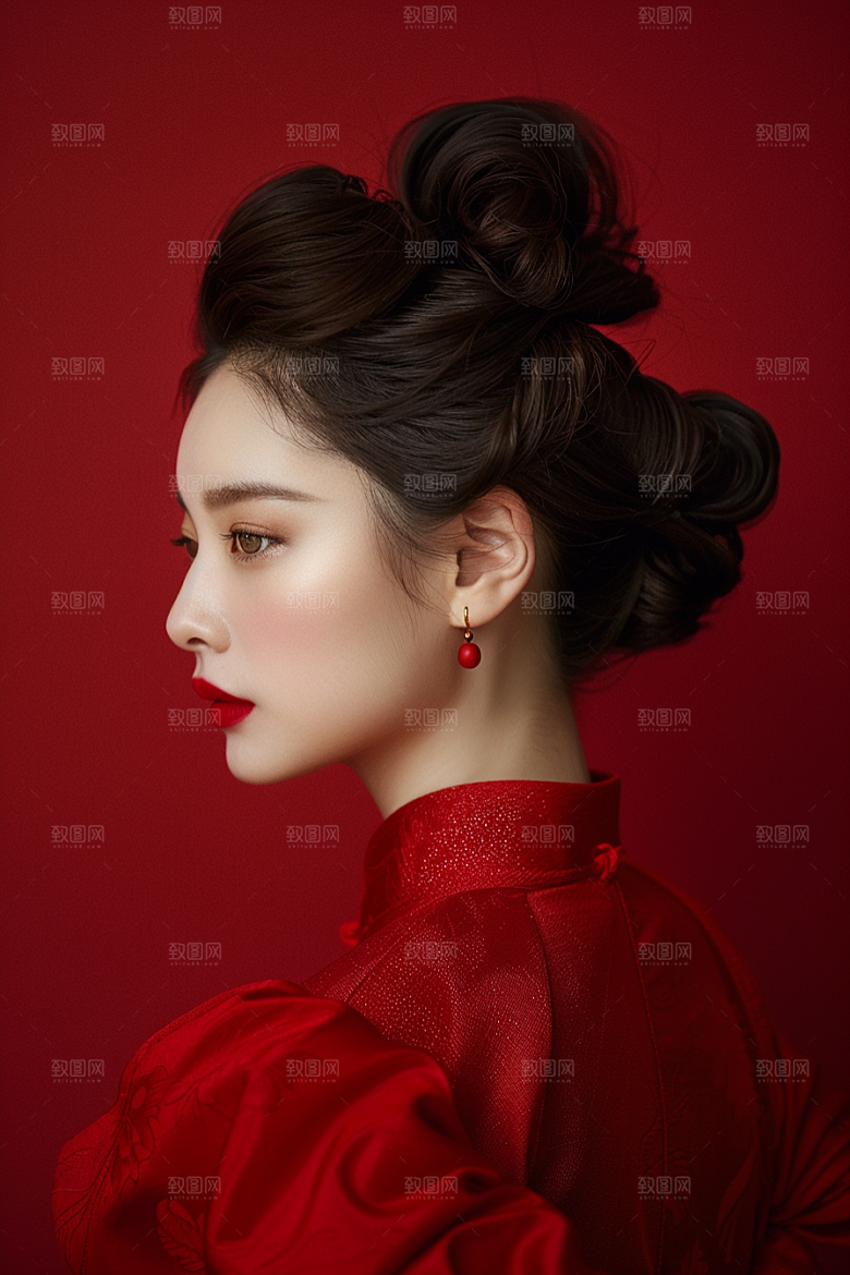 妆造发型彩妆人物摄影图