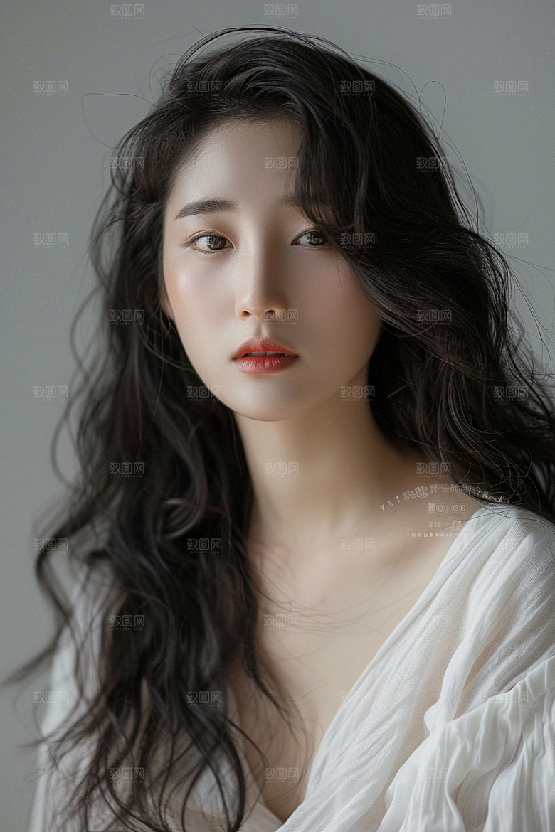 妆造发型唯美彩妆摄影图