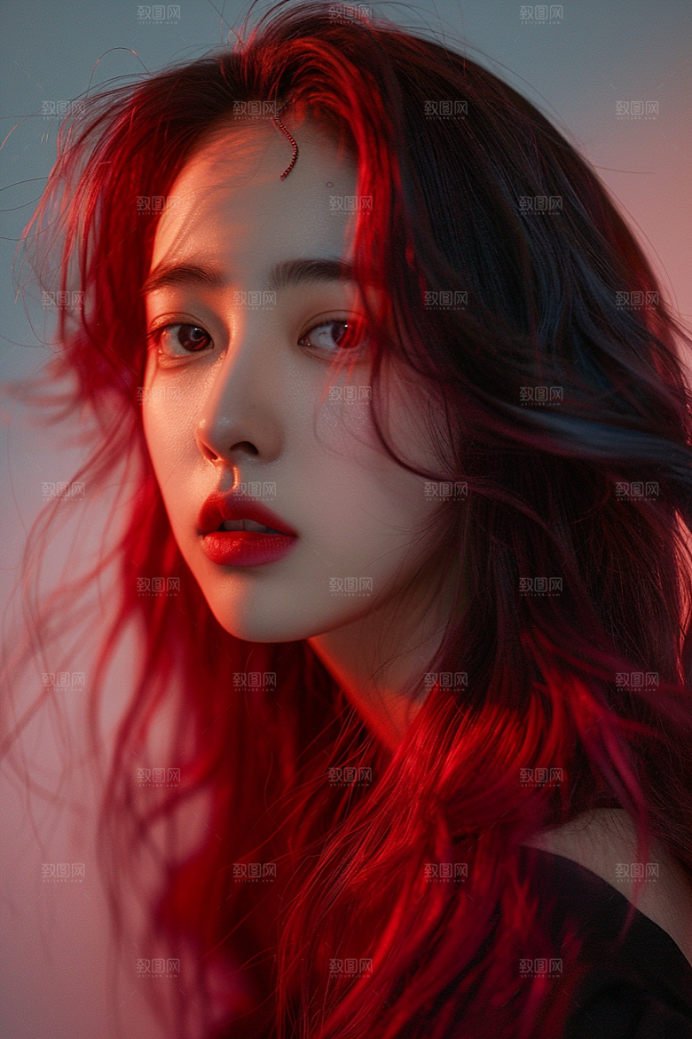 妆造发型彩妆肖像摄影图