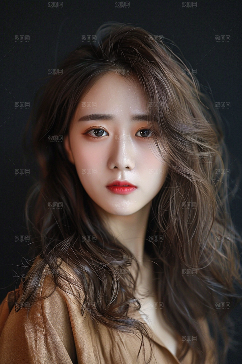 妆造发型艺术写真摄影图
