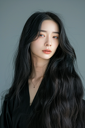 妆造发型人物美妆造型摄影图