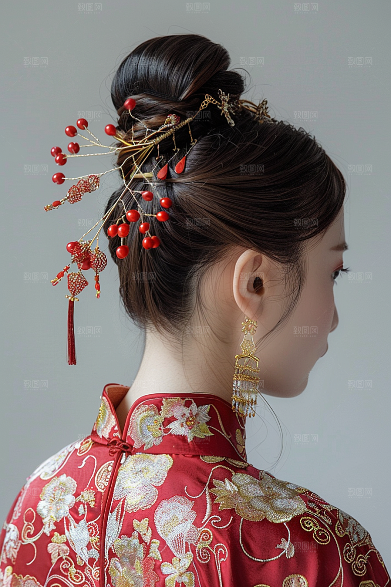 妆造发型美妆人物摄影图