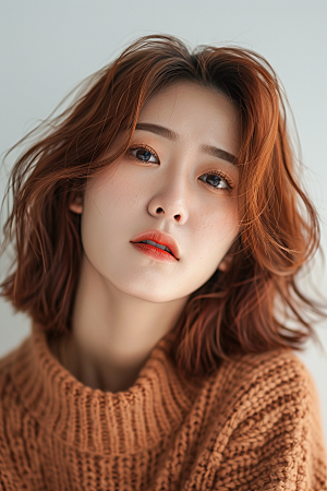 妆造发型肖像唯美摄影图
