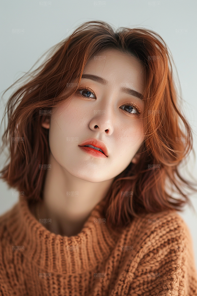 妆造发型肖像唯美摄影图