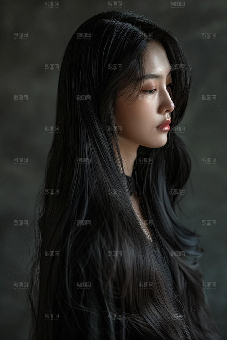 妆造发型肖像唯美摄影图