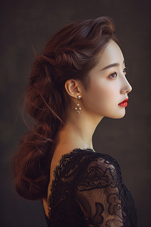 妆造发型彩妆人物摄影图