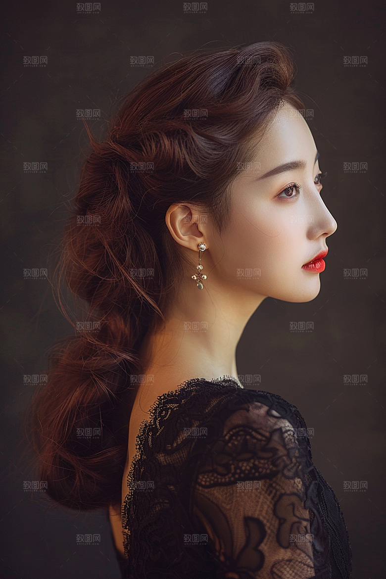 妆造发型彩妆人物摄影图