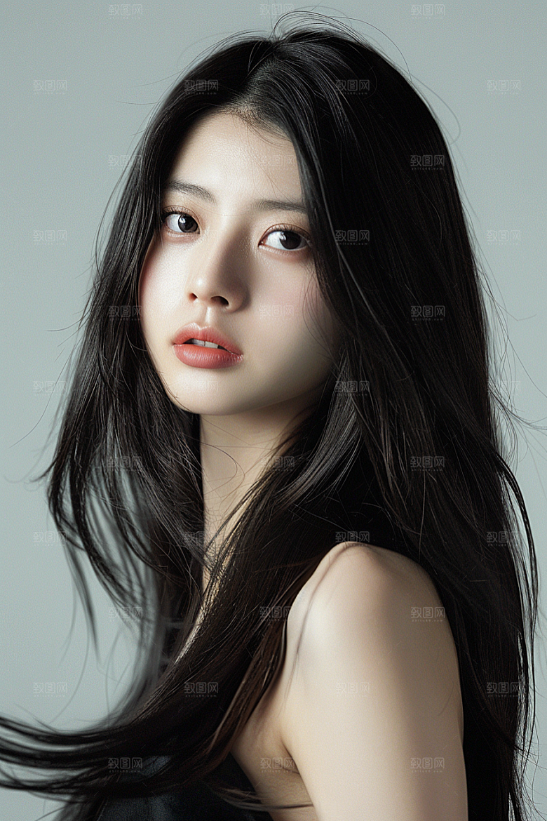 妆造发型高清彩妆摄影图