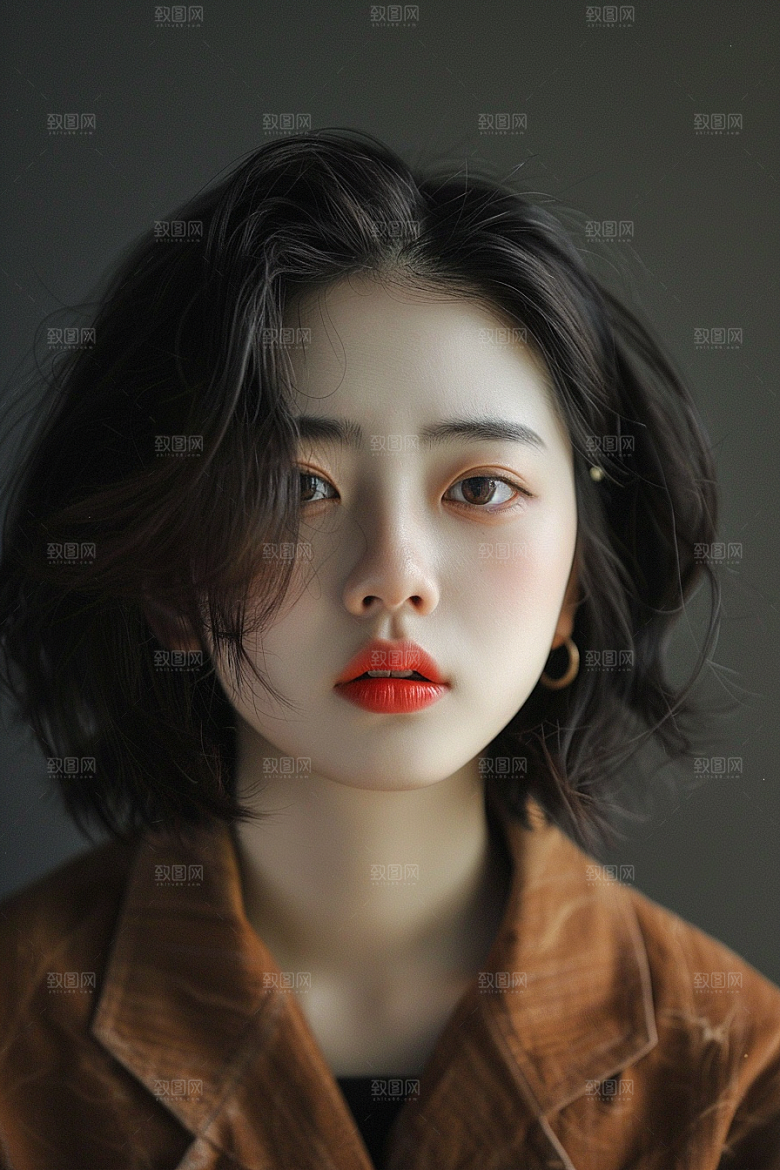 妆造发型美妆肖像摄影图