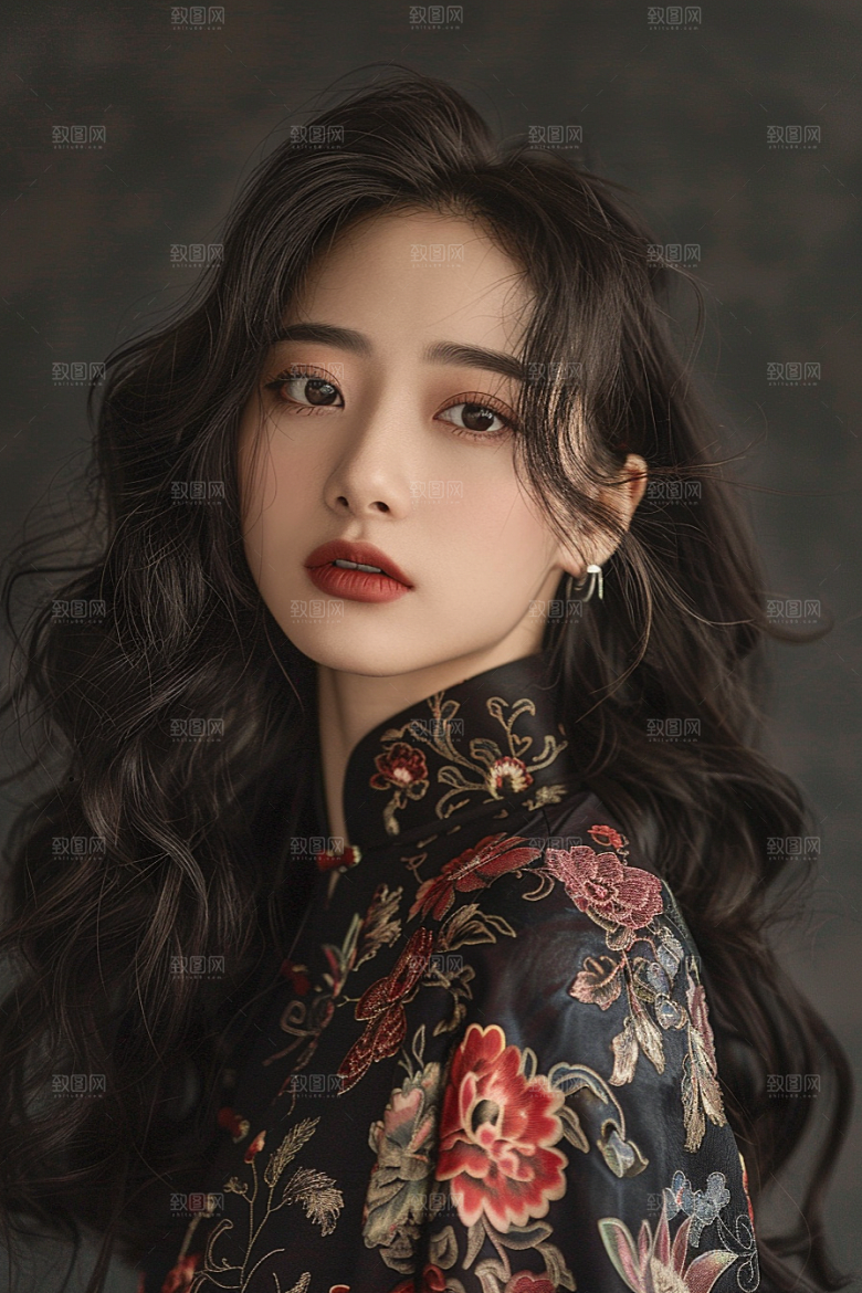 妆造发型彩妆艺术摄影图