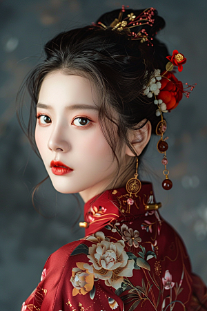 妆造发型美妆高清摄影图