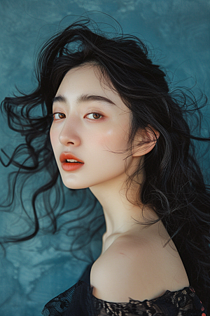 妆造发型写真美妆造型摄影图