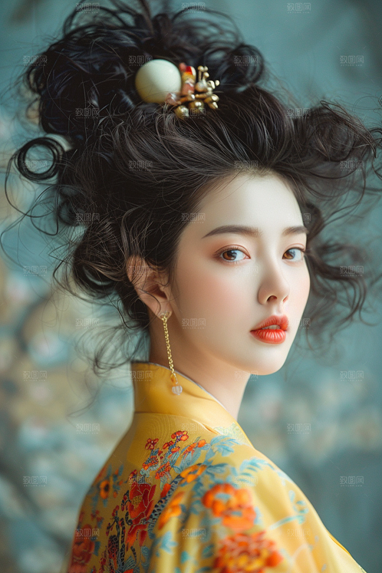 妆造发型彩妆唯美摄影图