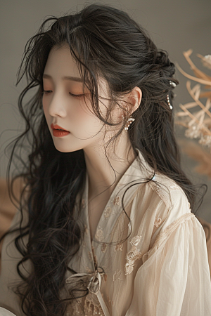 妆造发型高清艺术摄影图