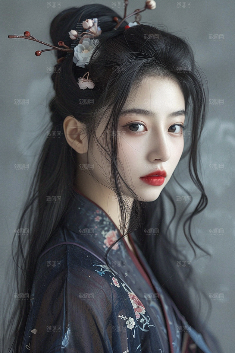 妆造发型彩妆美妆摄影图