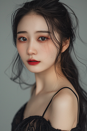 妆造发型肖像高清摄影图