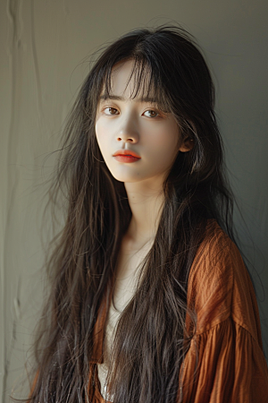 妆造发型美妆造型写真摄影图