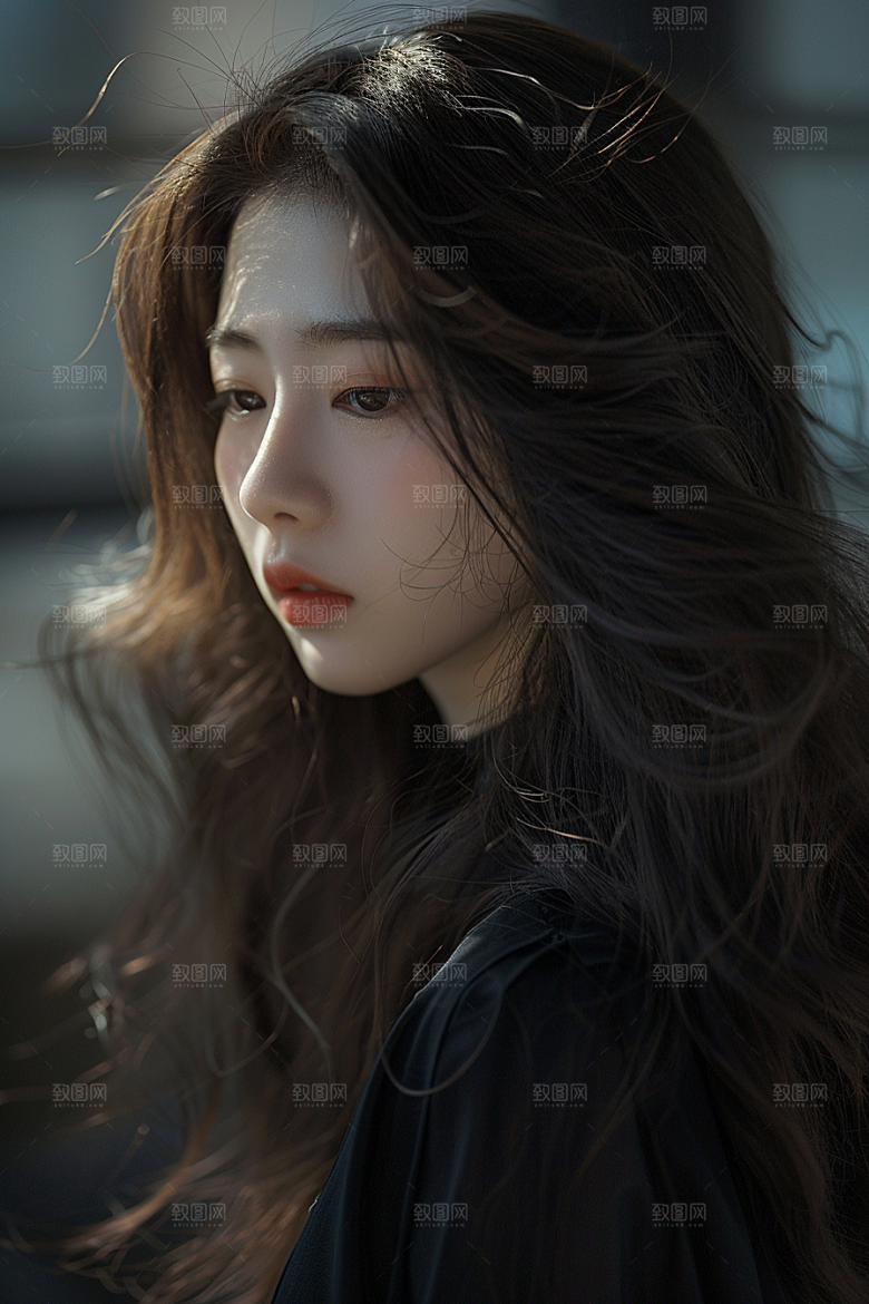 妆造发型艺术美妆摄影图