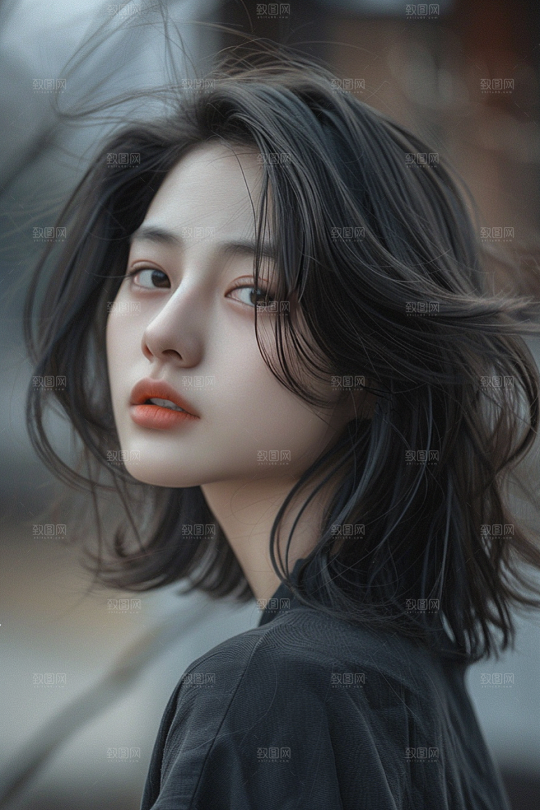 妆造发型艺术发型美妆造型摄影图