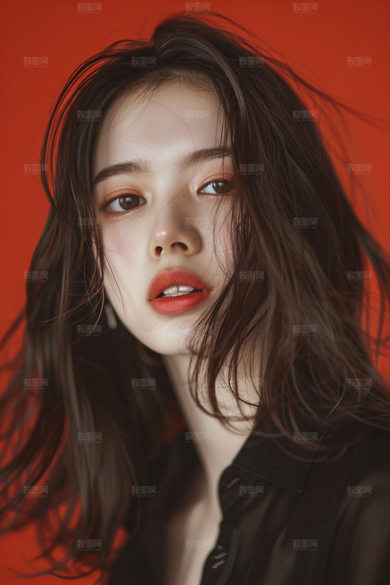 妆造发型艺术肖像摄影图