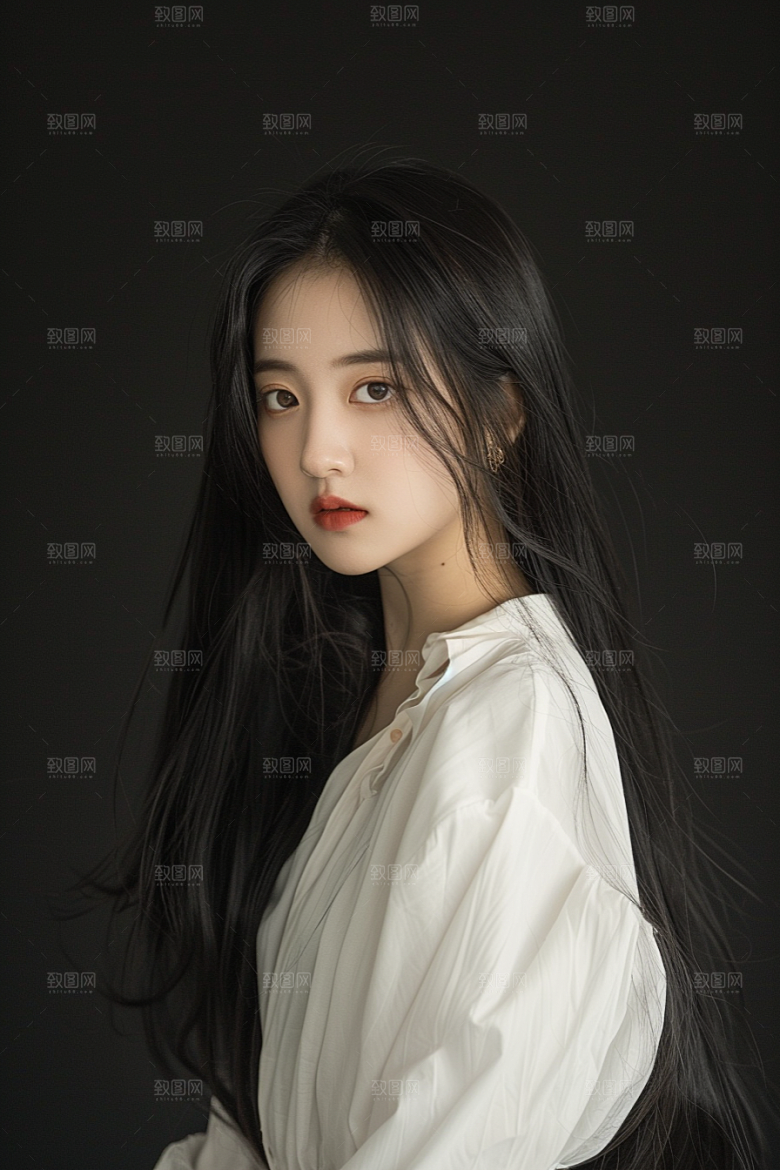 妆造发型艺术发型美妆摄影图