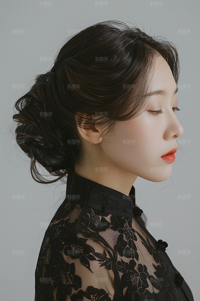妆造发型写真艺术摄影图