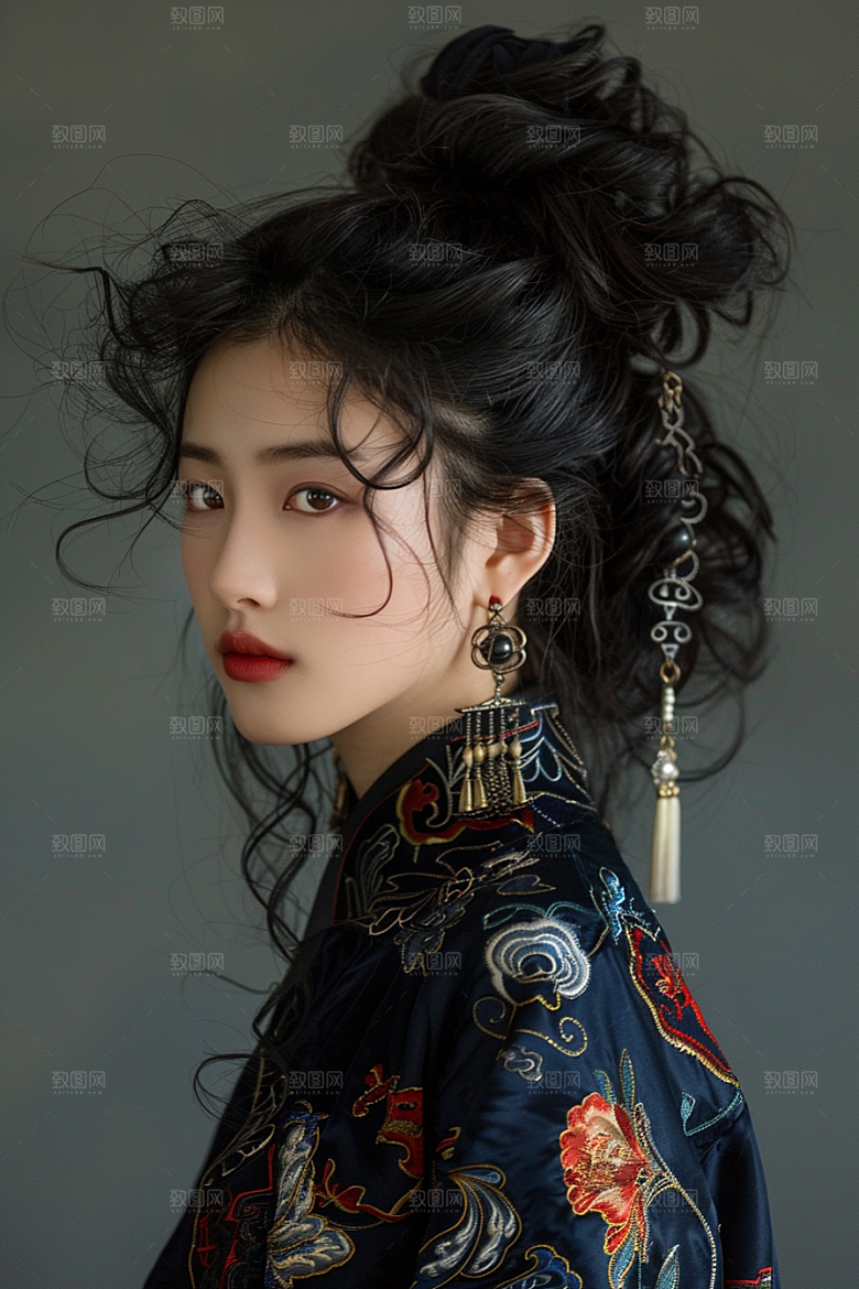 妆造发型彩妆肖像摄影图