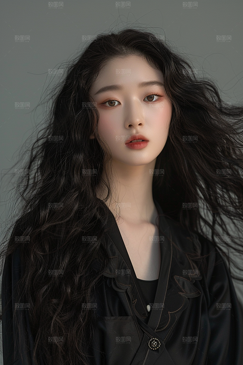 妆造发型艺术肖像摄影图
