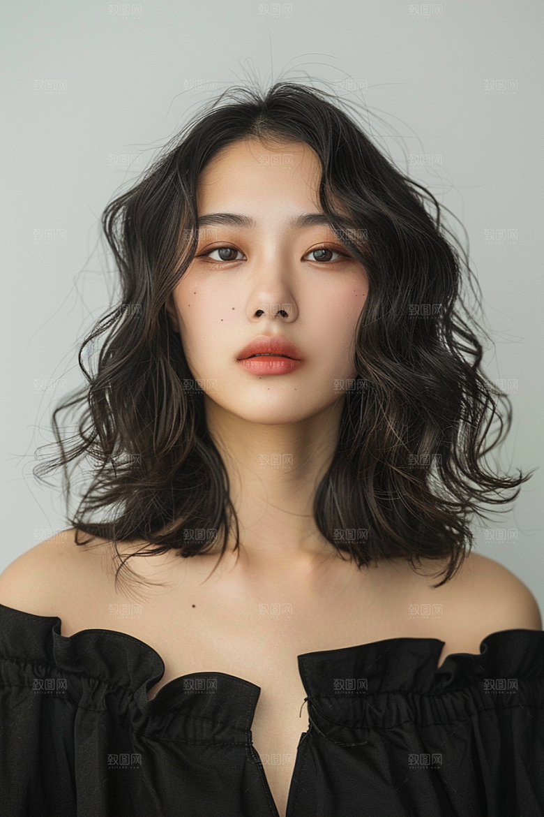 妆造发型彩妆写真摄影图
