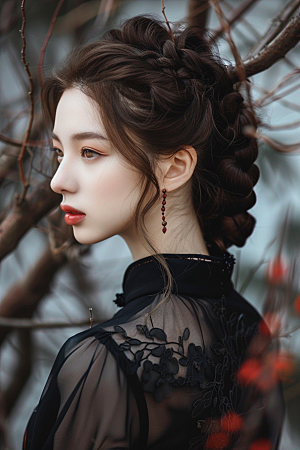 妆造发型彩妆肖像摄影图
