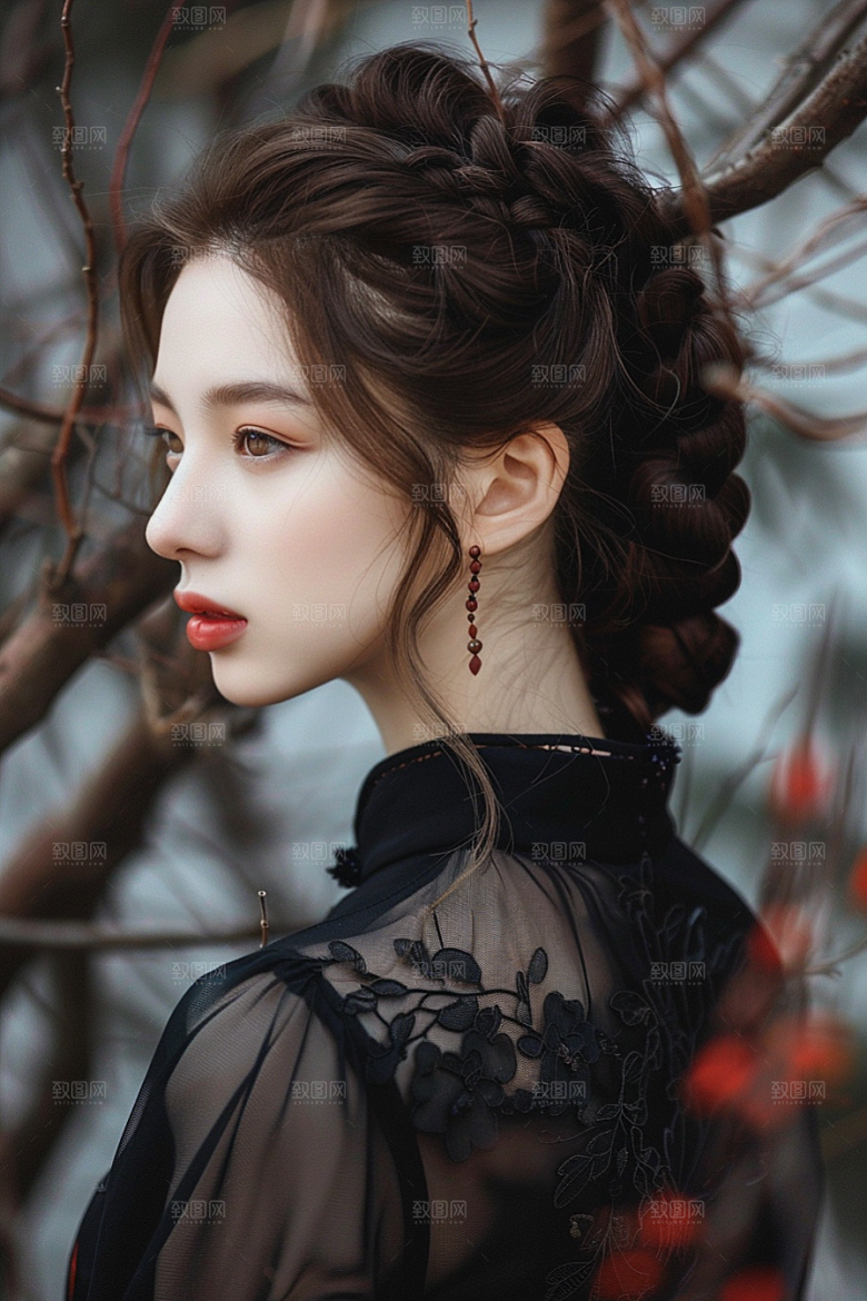 妆造发型彩妆肖像摄影图