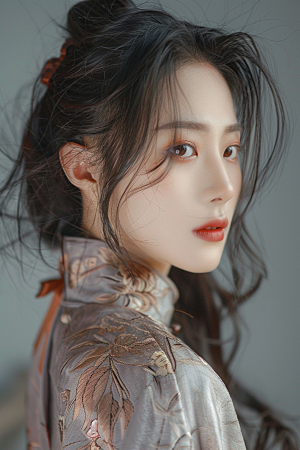 妆造发型彩妆艺术发型摄影图