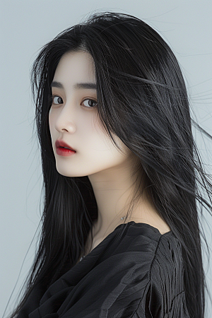 妆造发型唯美高清摄影图