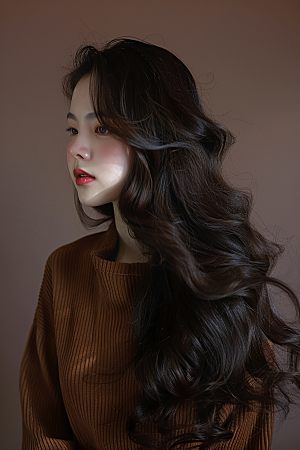 妆造发型写真艺术摄影图
