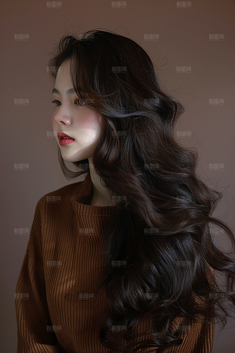 妆造发型写真艺术摄影图