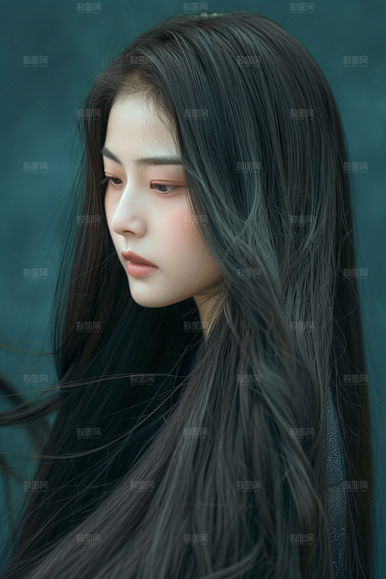 妆造发型写真艺术摄影图