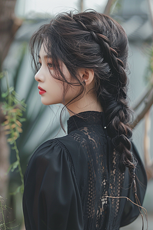 妆造发型美妆彩妆摄影图