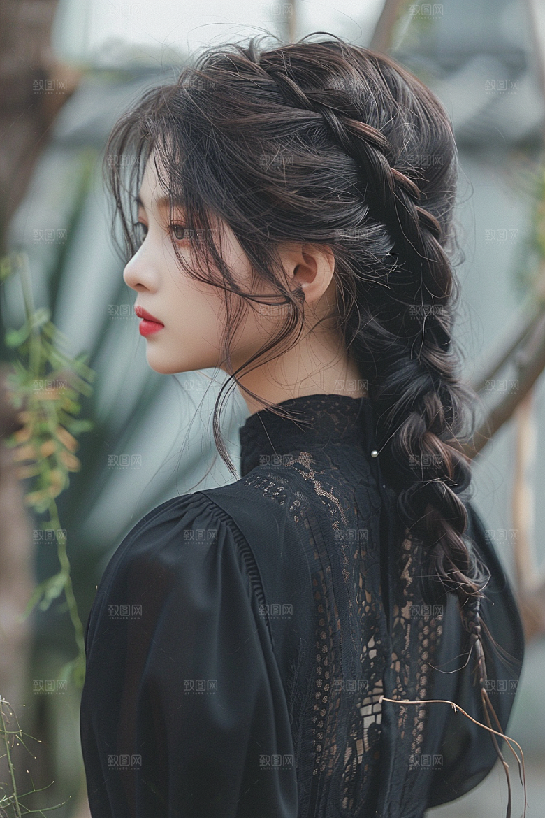 妆造发型美妆彩妆摄影图