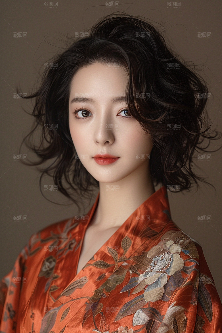 妆造发型高清唯美摄影图