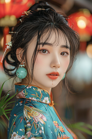 妆造发型写真唯美摄影图
